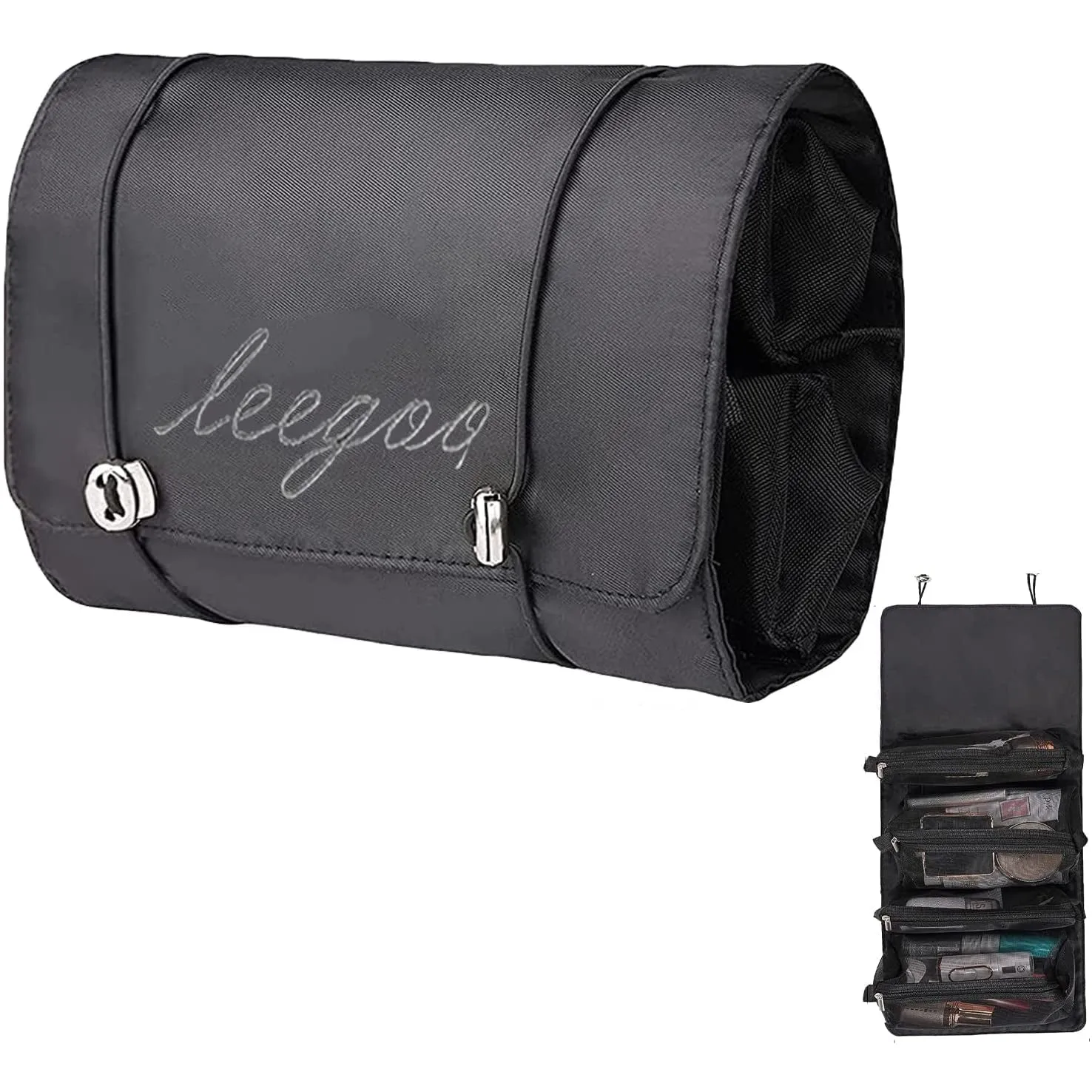 Hanging Roll-Up Makeup Bag