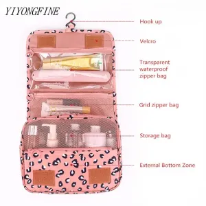 High Capacity Makeup Bag Travel Cosmetic Bag (Waterproof)