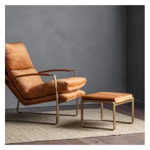 Hugo Footstool Ochre