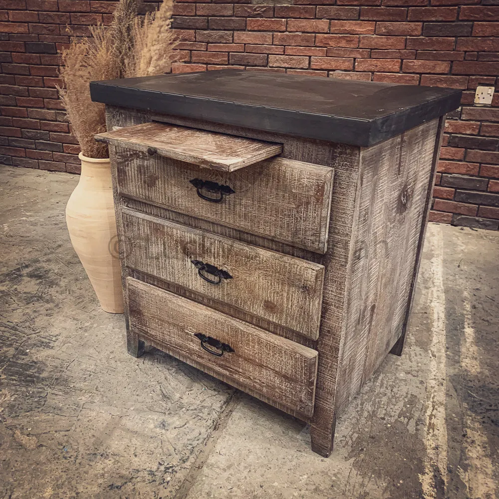 Industrial Classic Drawchest with pull out tray