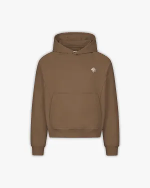 INSIDE OUT HOODIE CHOCOLATE BROWN