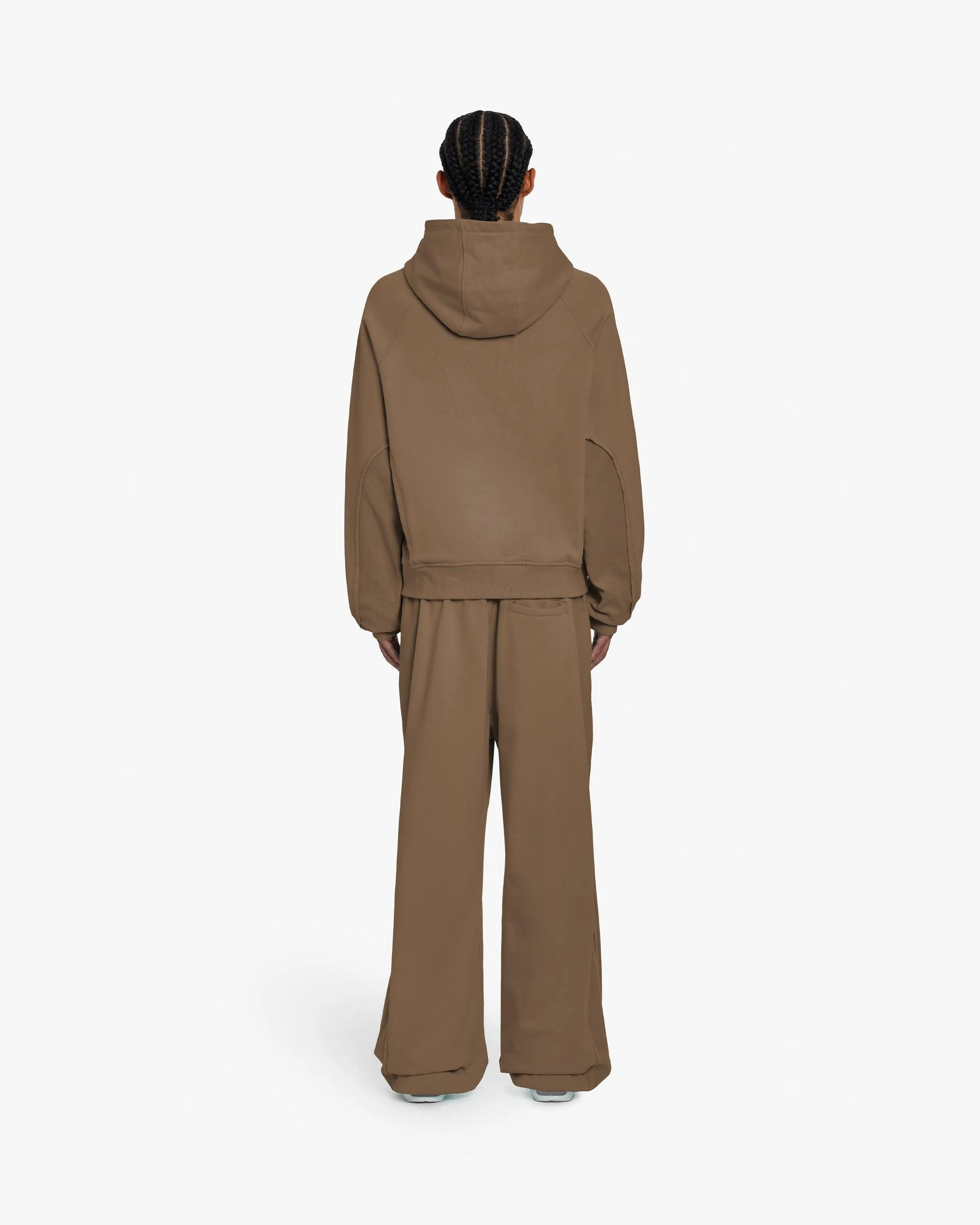 INSIDE OUT HOODIE CHOCOLATE BROWN