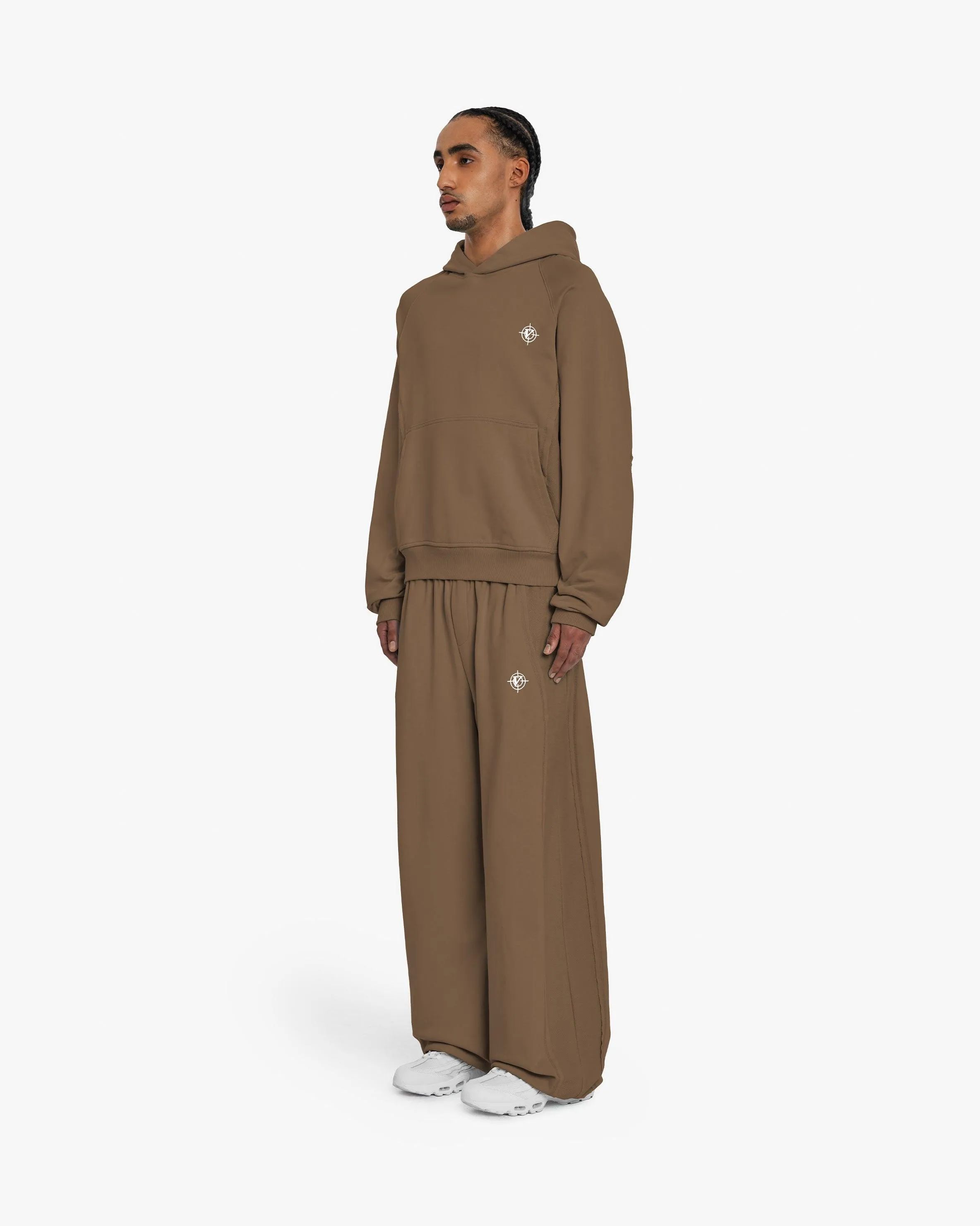 INSIDE OUT HOODIE CHOCOLATE BROWN