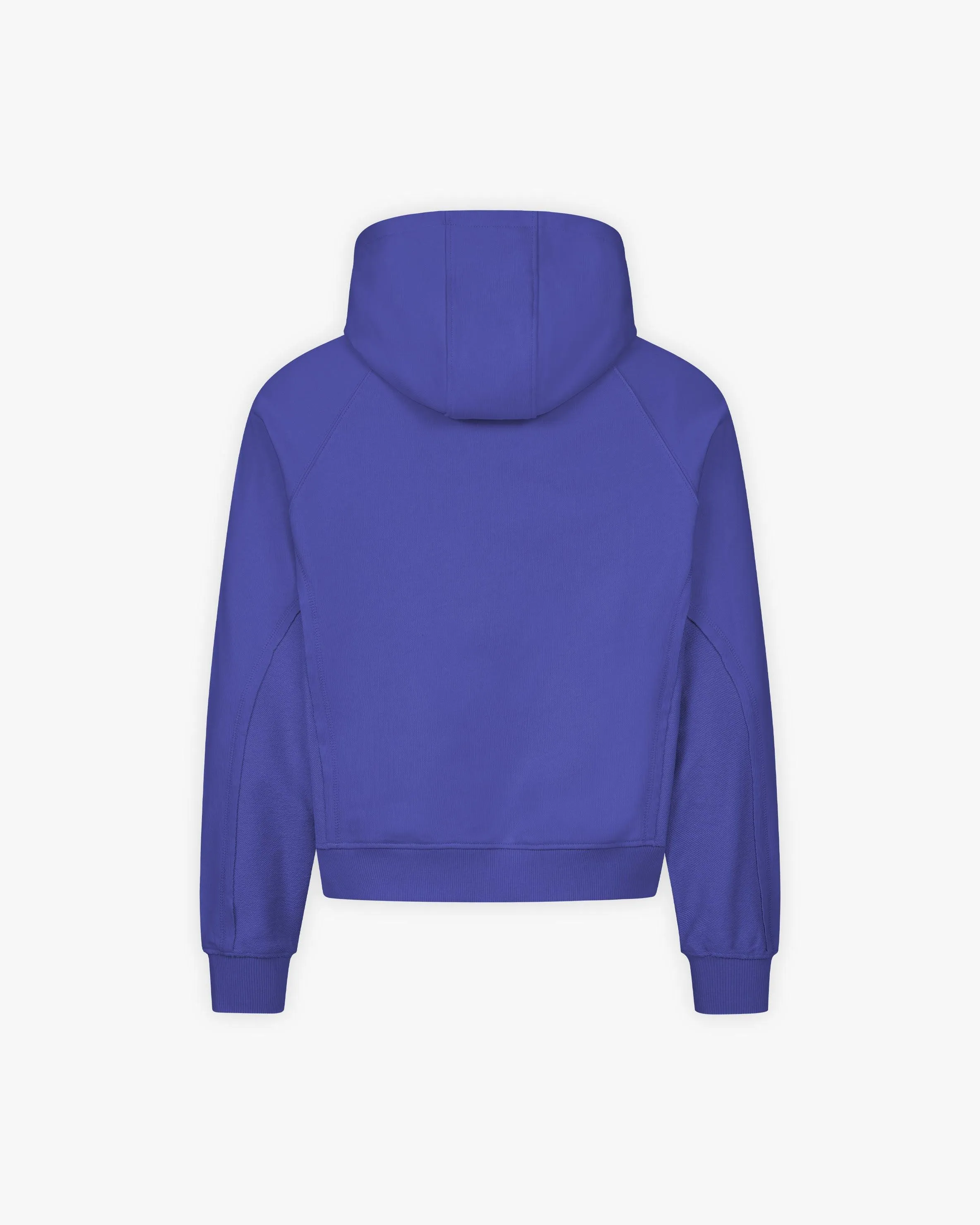 INSIDE OUT ZIP HOODIE OCEAN BLUE