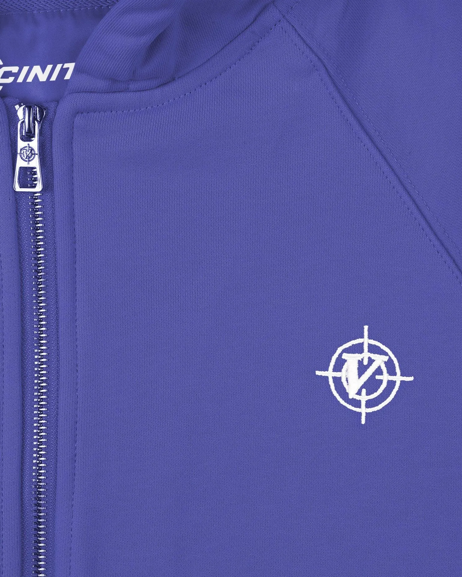 INSIDE OUT ZIP HOODIE OCEAN BLUE