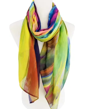 JC022857 Olive-Multi Sea of Clouds Scarf