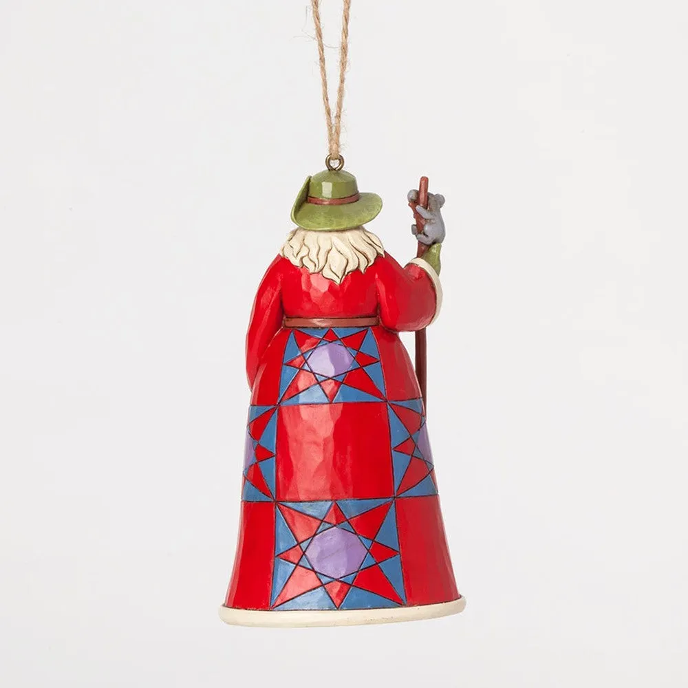 JIM SHORE SANTA HANGING ORNAMENT AUSTRALIA