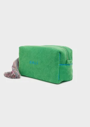 Josephine Terrycloth Wash Bag Green