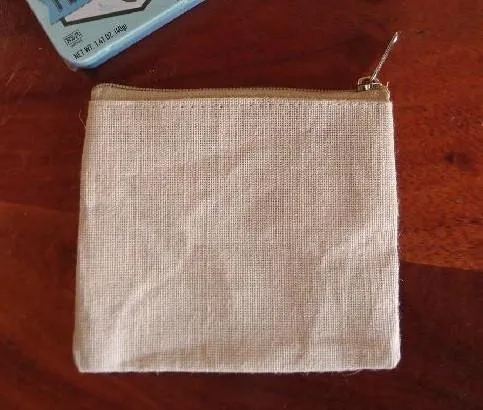 Jute Zipper Pouch Bags, Small Makeup Organization Bags