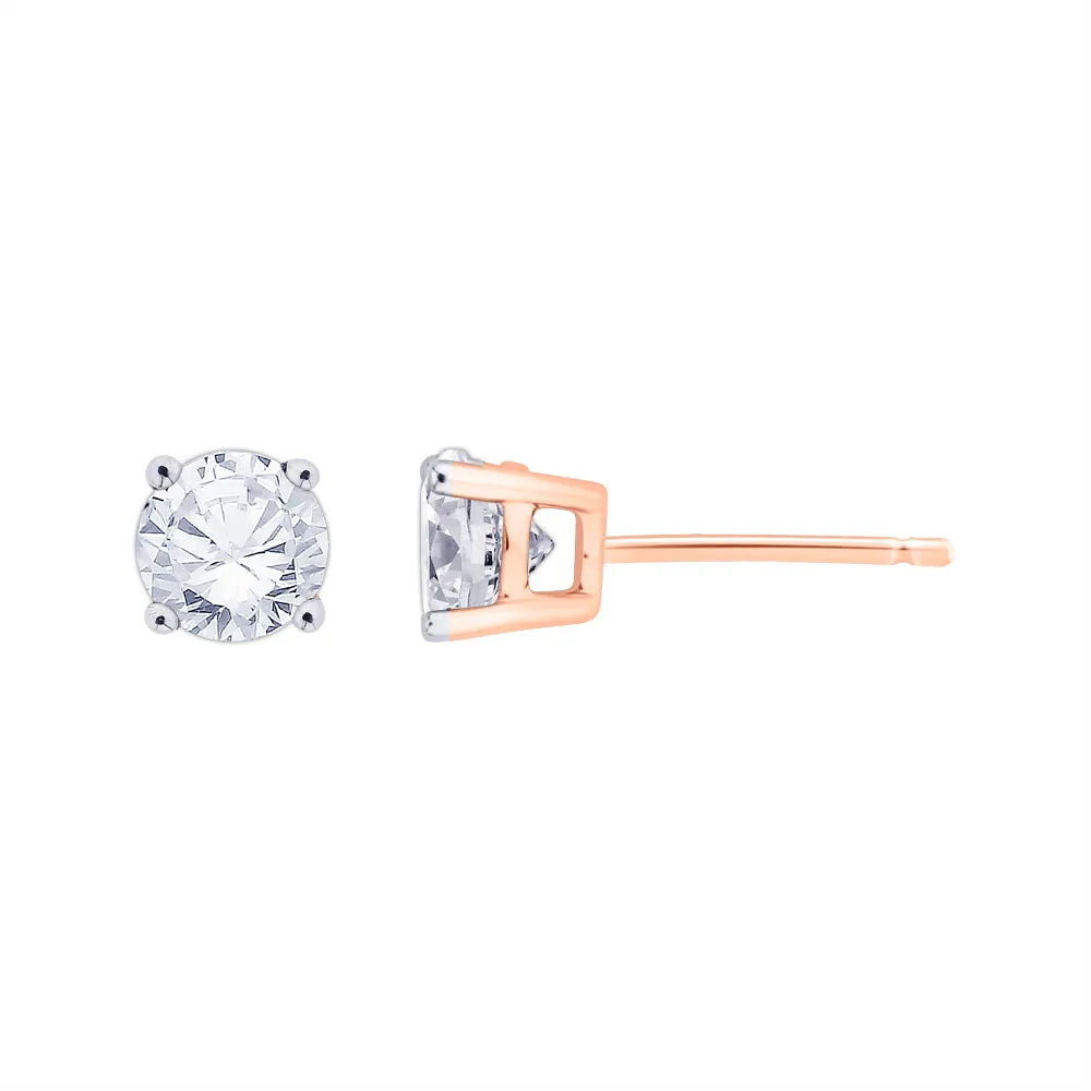 KATARINA 1/2 cttw Prong Set Diamond Stud Earrings