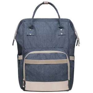 KAUKKO Diaper Bag Backpack with Pacifier Holder and Stroller straps - for Mom and Dad, Waterproof, one size, KT01-5 ( New York Gray / 18L）