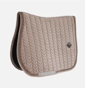 Kentucky Saddle Pad Velvet With Pearls Soft Beige
