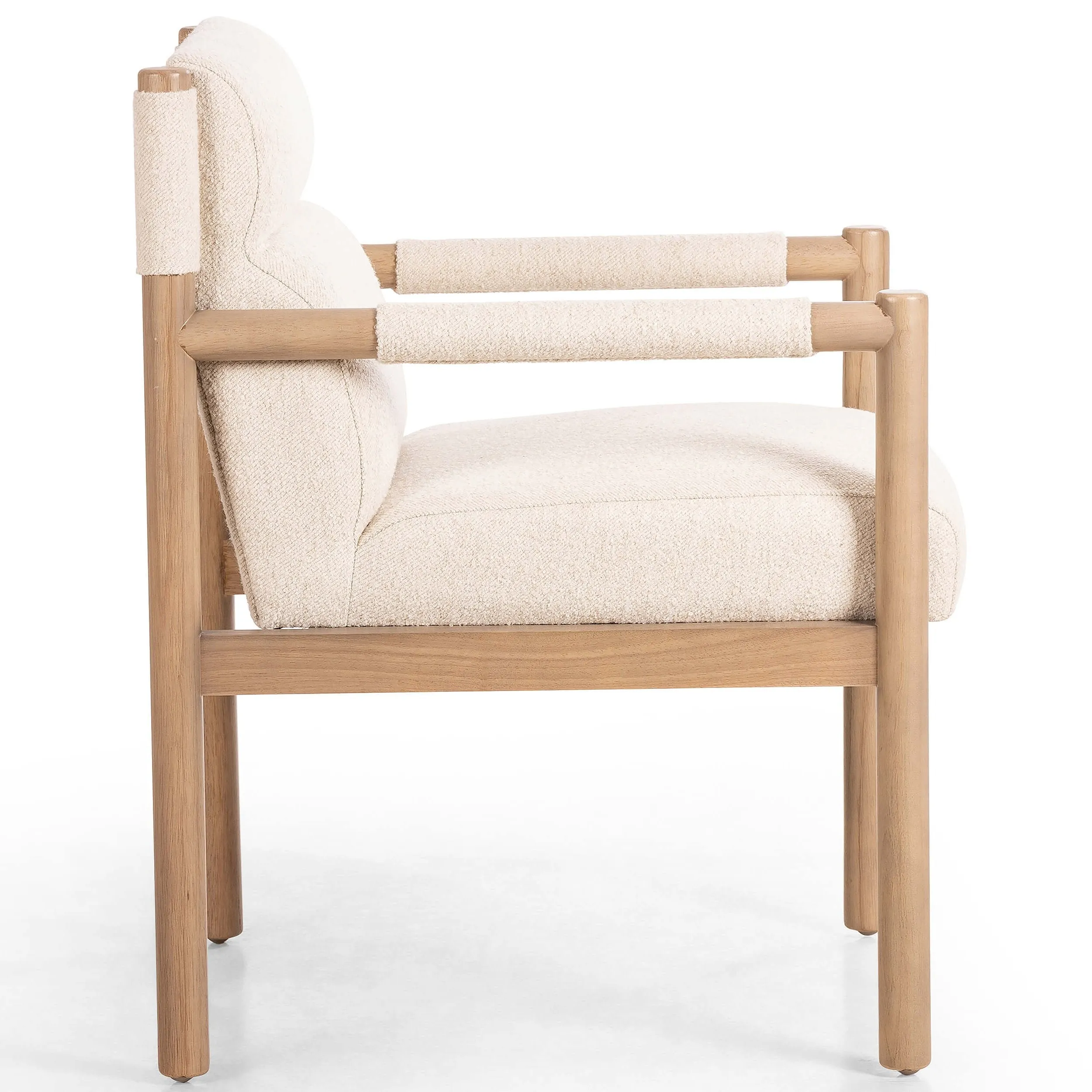 Kiano Dining Arm Chair, Charter Oatmeal