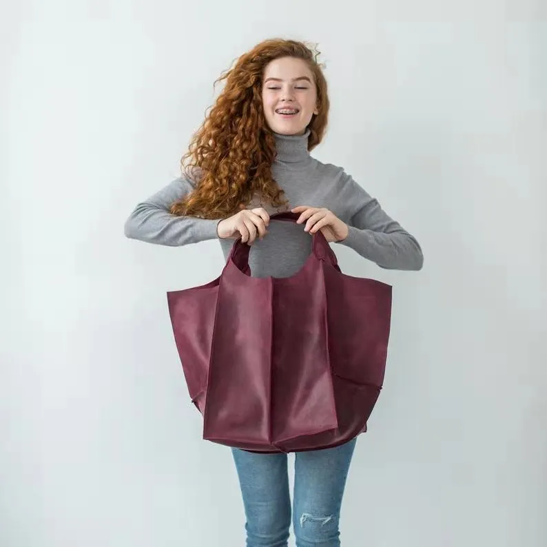 Korea Soft Pu Leather Shoulder Bags for Women Big Handbag Casual Retro Female Shopping Bag Large Capacity Mommy Shopper Tote New