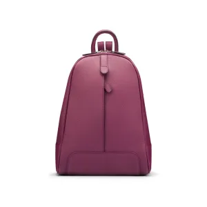 Ladies Leather Backpack - Purple