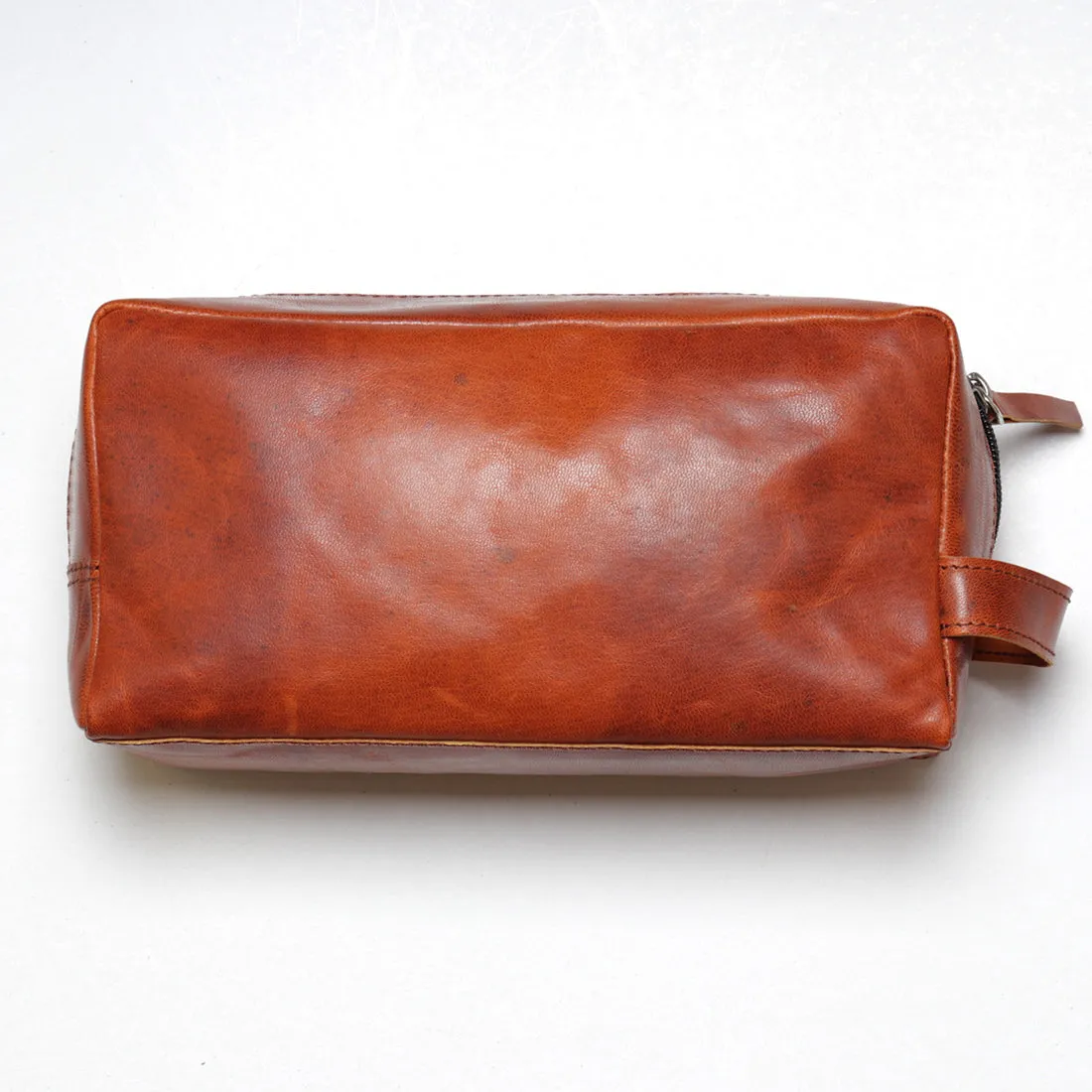 Leather Kit Pouch - Shaving Kit / Make Up Kit / Dopp Pouch