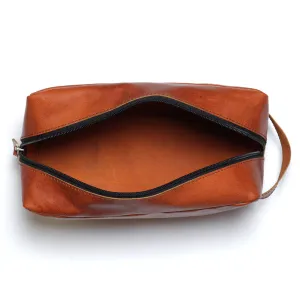 Leather Kit Pouch - Shaving Kit / Make Up Kit / Dopp Pouch