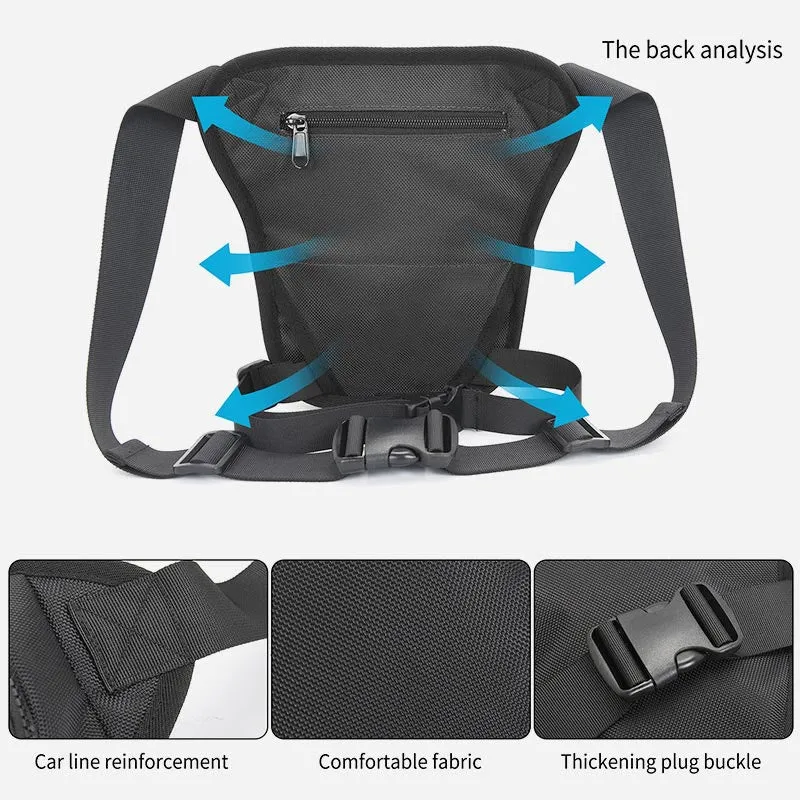 Leg Bag For Men Large Capacity Waterproof Polyester Phone Bag