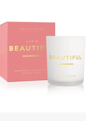 Life is Beautiful Scented Candle - FINAL SALE