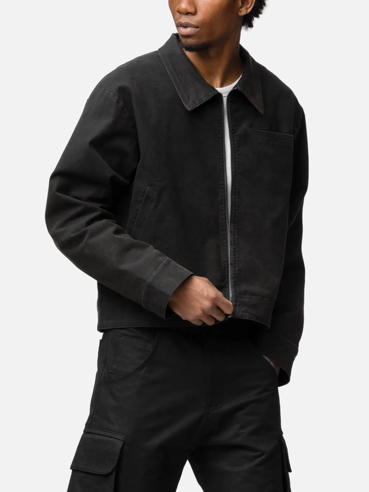 Lightweight Canvas Zipper Jacket