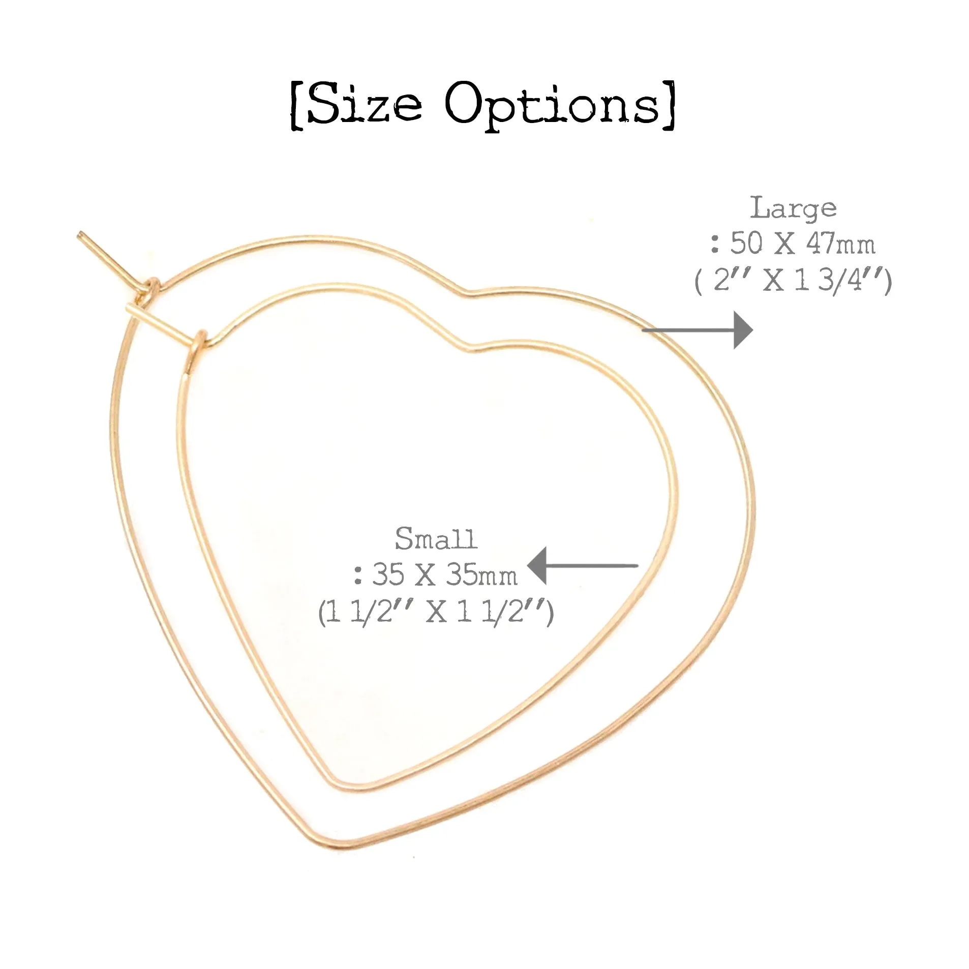 Lightweight Heart Metal Hoop