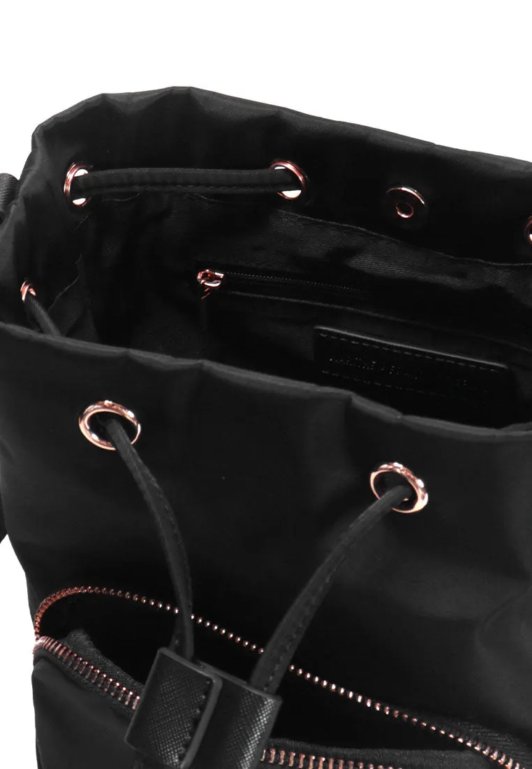 LIZZ Noir Women's Small Bucket Bag