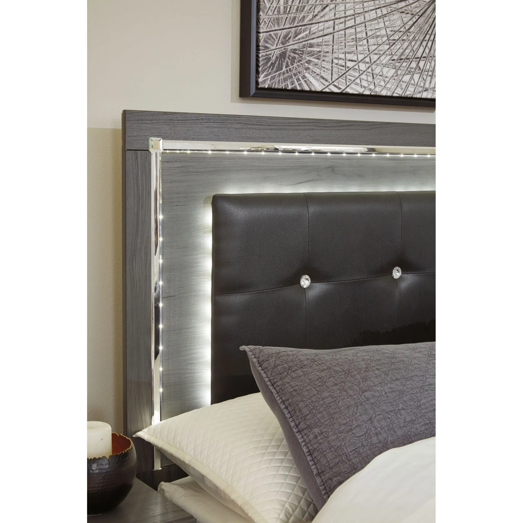 Lodanna Full Panel Headboard - Gray