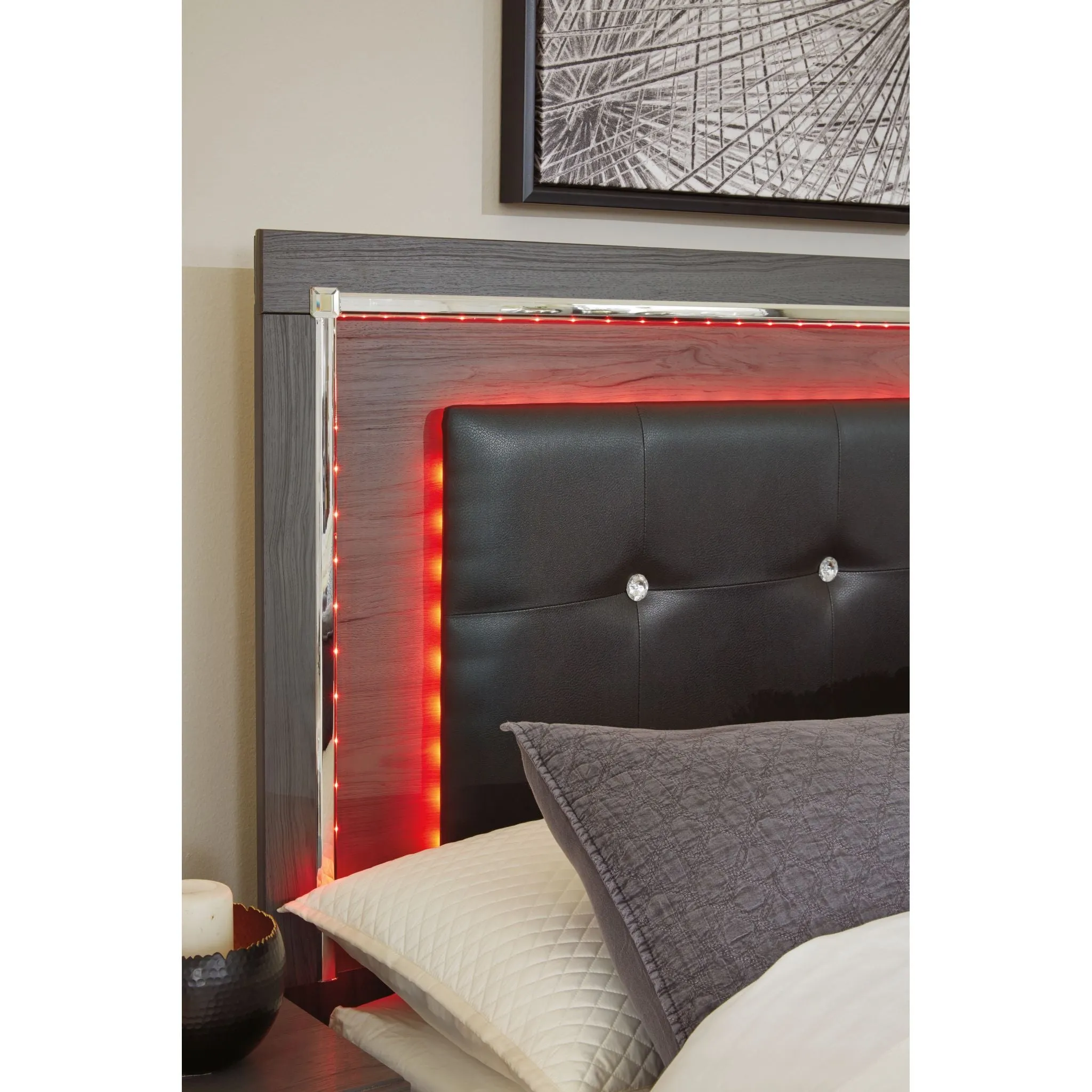 Lodanna Full Panel Headboard - Gray