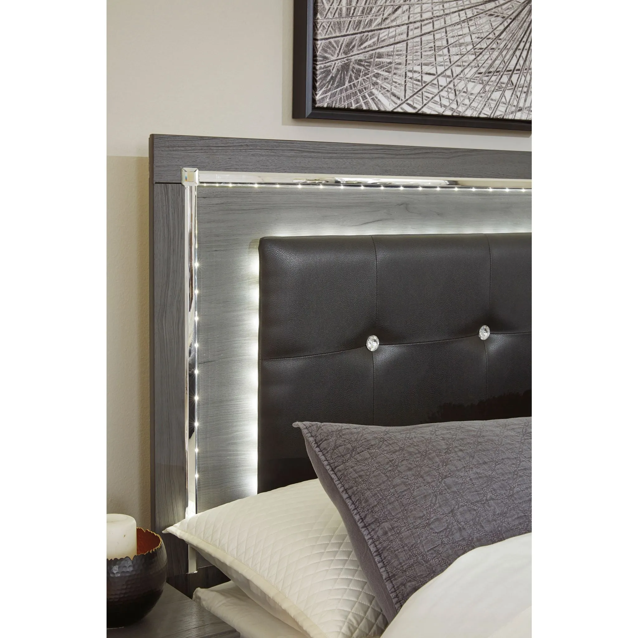Lodanna Full Panel Headboard - Gray