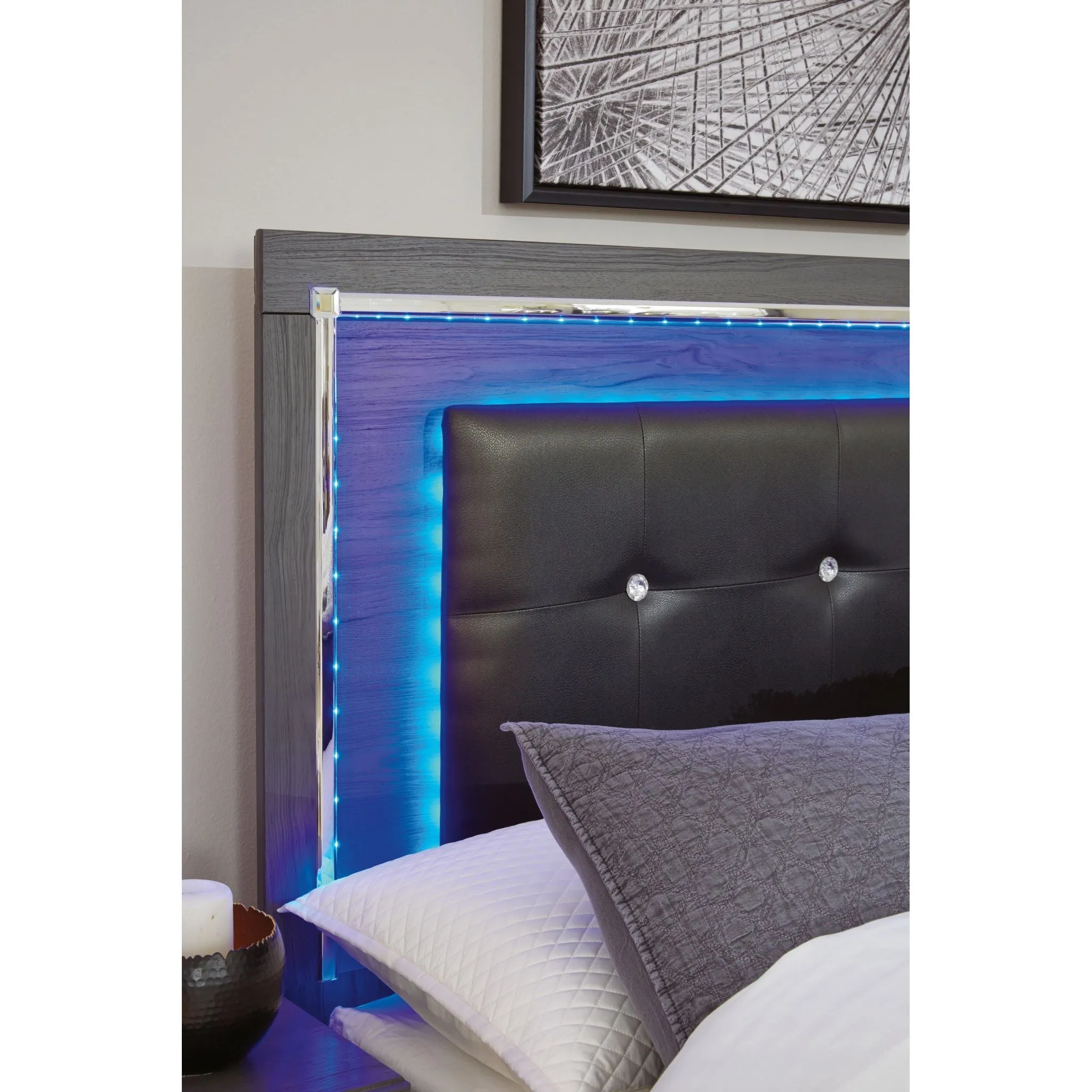 Lodanna Full Panel Headboard - Gray