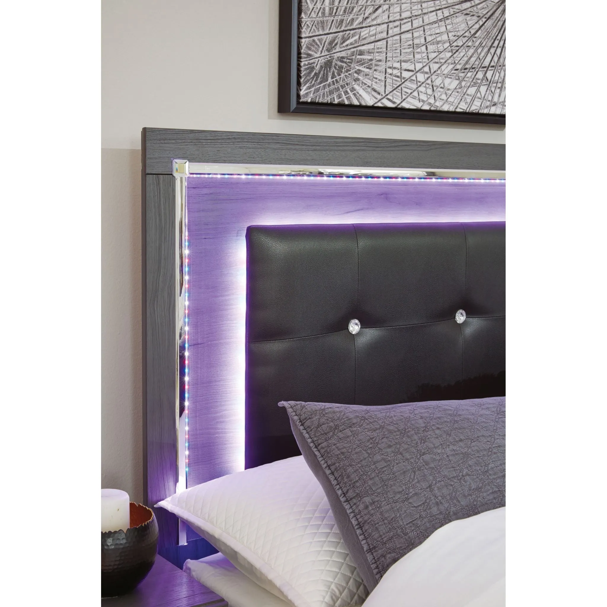 Lodanna Full Panel Headboard - Gray