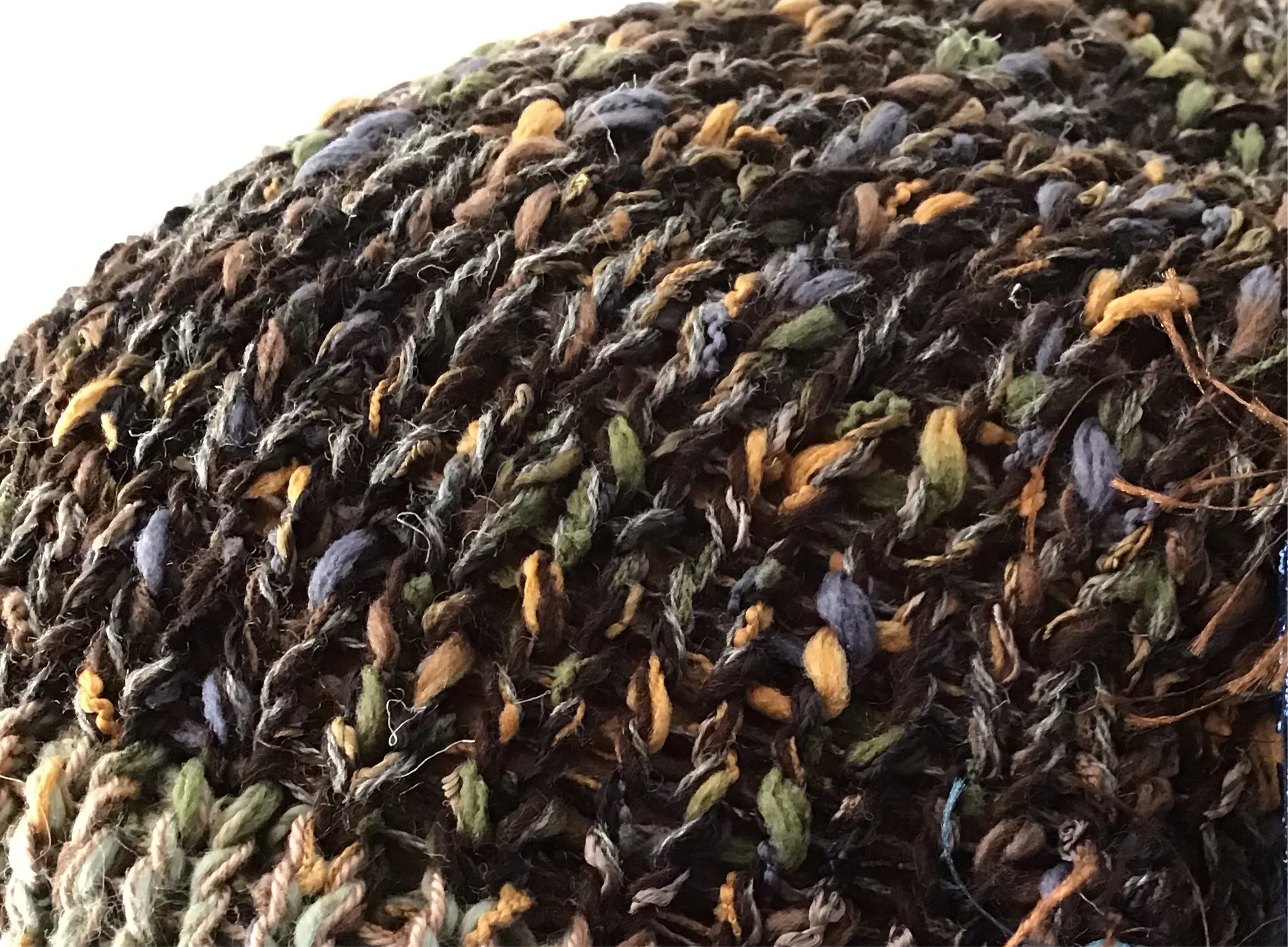 Luxe Green Tweed *Funky Chic* Slouchy Beanie