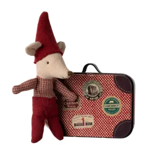 Maileg Christmas Mouse Baby in Suitcase