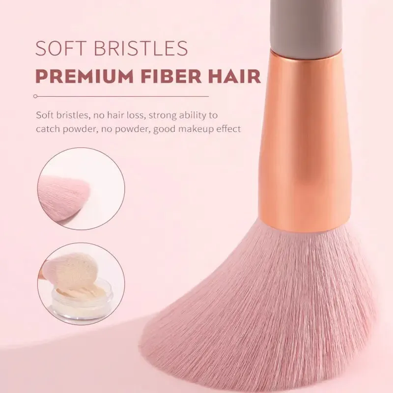Makeup Brushes Set | 13 Pcs Pink Professional Foundation Eyeshadow Eyeliner Eyeliner Make Up Brushes With Bag