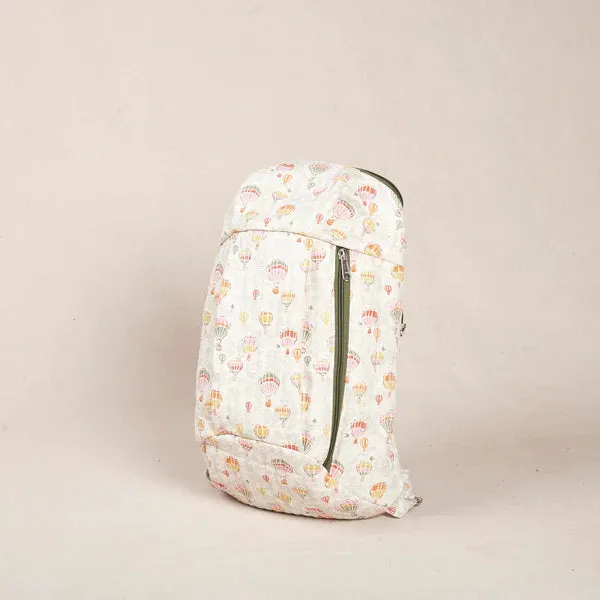 Manju Uphill Backpack - Off white print