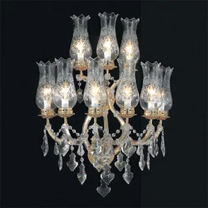 Maria Theresa 9 Light Premium Strass Crystal Wall Chandelier