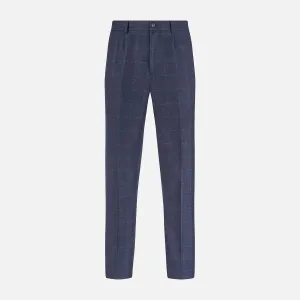 Midnight and Green Check Rupert Trousers