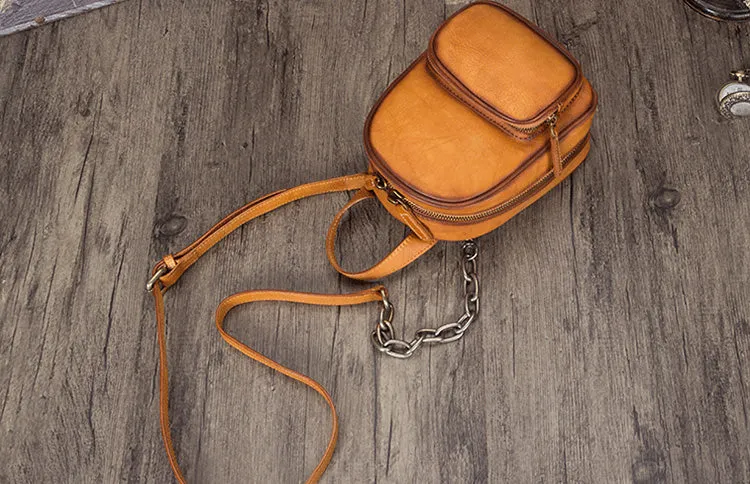 Mini Womens Cute Leather Crossbody Handbag Purse Side Bag for Women