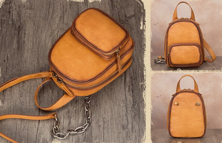 Mini Womens Cute Leather Crossbody Handbag Purse Side Bag for Women