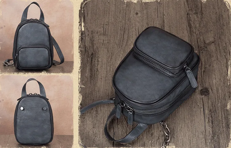 Mini Womens Cute Leather Crossbody Handbag Purse Side Bag for Women