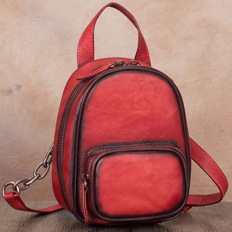 Mini Womens Cute Leather Crossbody Handbag Purse Side Bag for Women