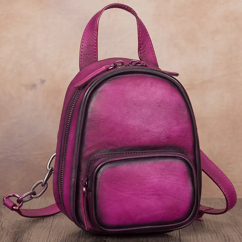Mini Womens Cute Leather Crossbody Handbag Purse Side Bag for Women