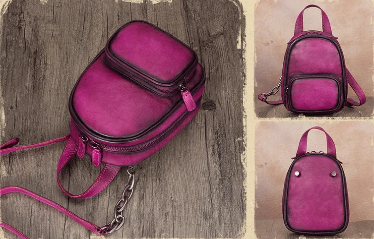Mini Womens Cute Leather Crossbody Handbag Purse Side Bag for Women