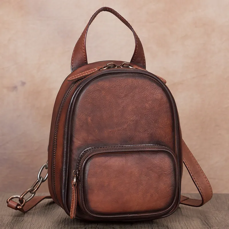 Mini Womens Cute Leather Crossbody Handbag Purse Side Bag for Women