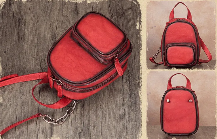 Mini Womens Cute Leather Crossbody Handbag Purse Side Bag for Women