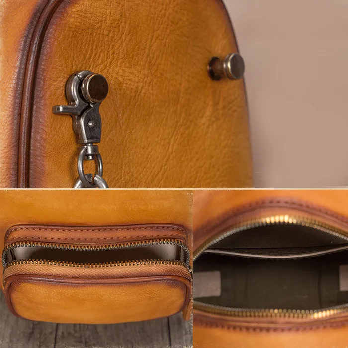 Mini Womens Cute Leather Crossbody Handbag Purse Side Bag for Women