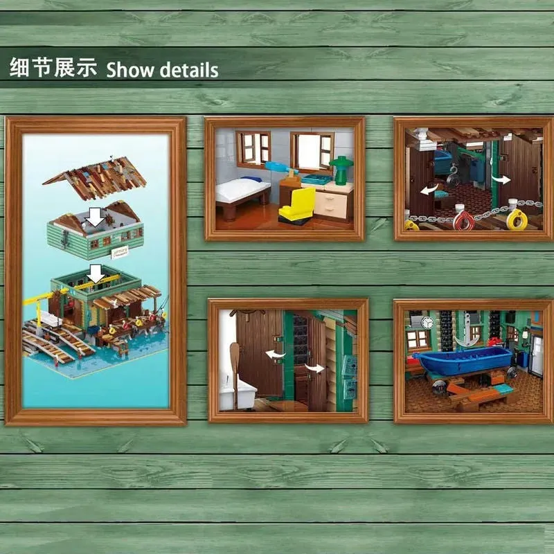 MOC Street Expert City Ship Repair Yard Bricks Toy 30106