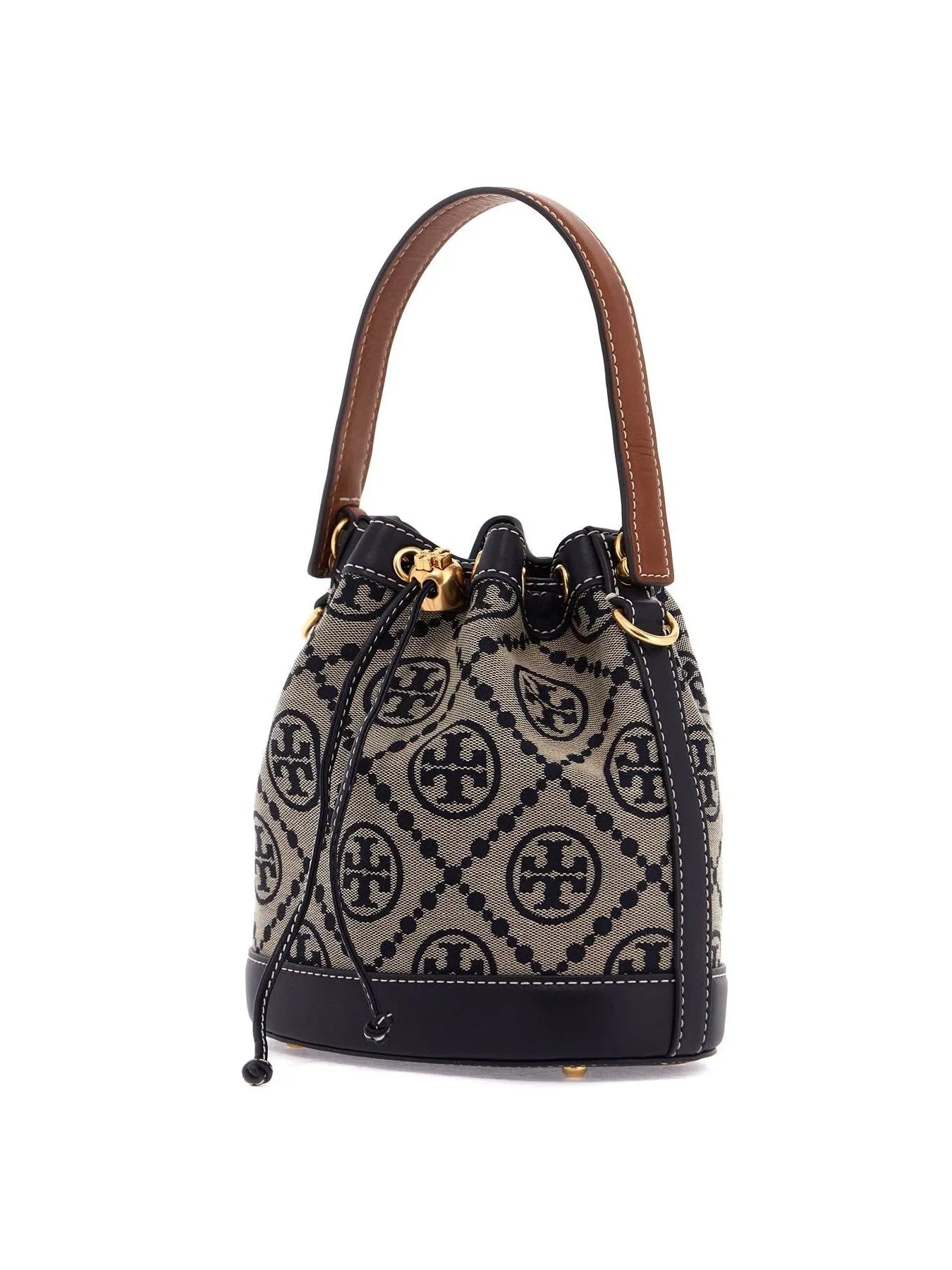 Monogram Jacquard Canvas Bucket Bag