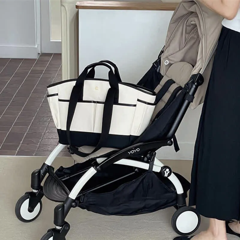 Multi-functional Pocket Canvas Mommy Bag