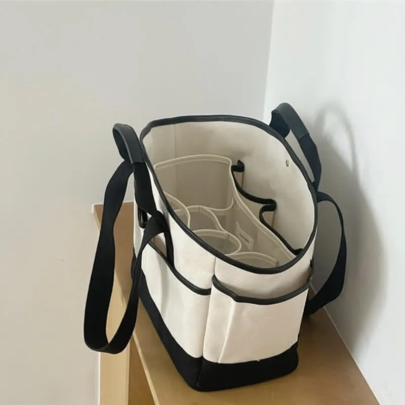 Multi-functional Pocket Canvas Mommy Bag